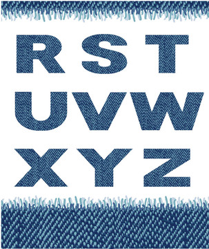 牛仔褲的信。（RZ）。