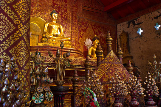 Buddhasihink在Chiangmai普拉辛寺；
