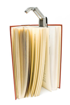 紅色精裝書旅行書燈