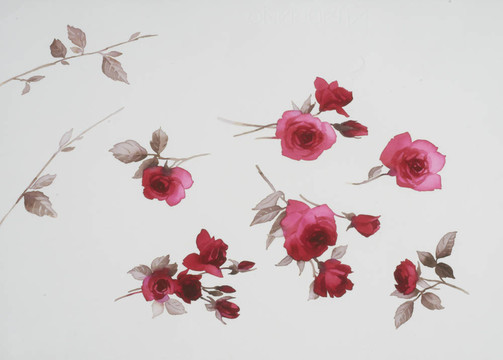 水彩畫(huà)中花的色彩闡釋