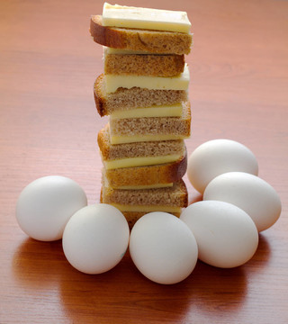 乳制品食品。在工作室拍攝。