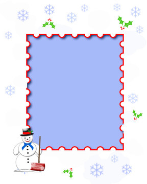 雪人在工作