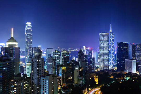 香港的夜景
