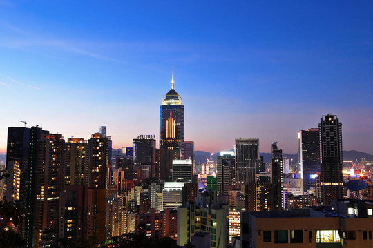香港的夜景