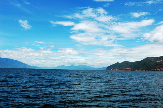 在云南的中國藍(lán)湖的風(fēng)景