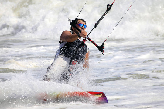 Kitesurfer在行動(dòng)