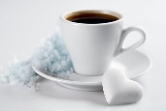 心型糖果雪山咖啡杯。小自由度