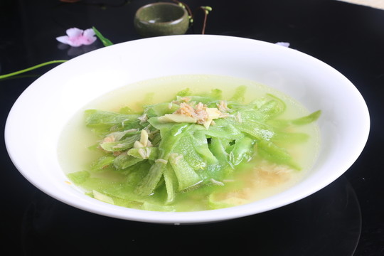瑤柱絲瓜浸瓜青