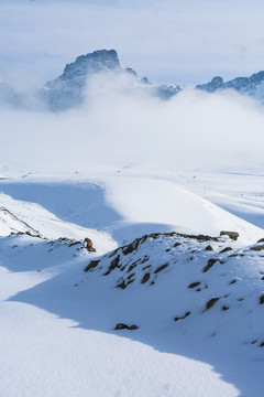 天山山脈積雪