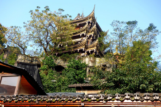 重慶磁器口古鎮(zhèn) 寺廟