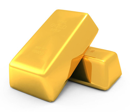 三維金條和硬幣
