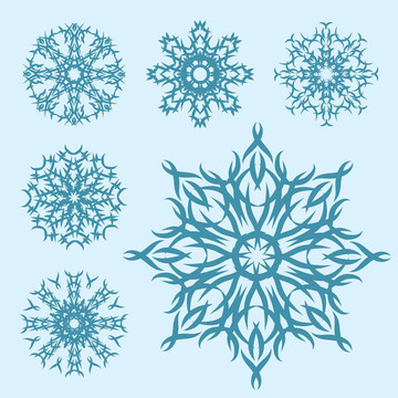 不同雪花集