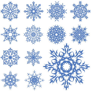 不同雪花集