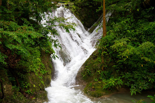 Erawan Waterfall；Kanchanaburi；泰國(guó)