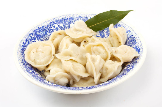 俄羅斯俄羅斯餃子肉餡的餃子與桂冠