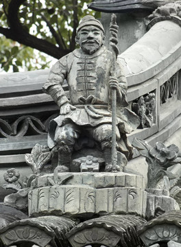 在豫園雕塑
