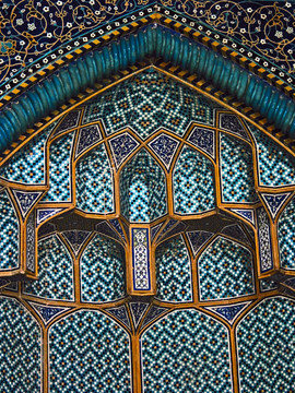 室內(nèi)；Sheikh Lotfollah Mosque