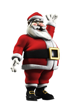 揮舞著Santa