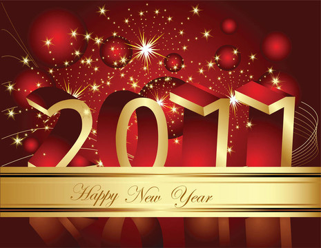 新年快樂2011背景