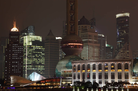 浦東近代建筑；中國上海
