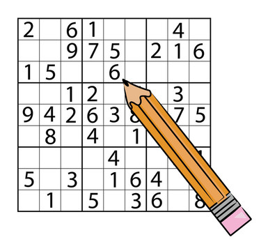 鉛筆填寫數(shù)字的數(shù)獨游戲