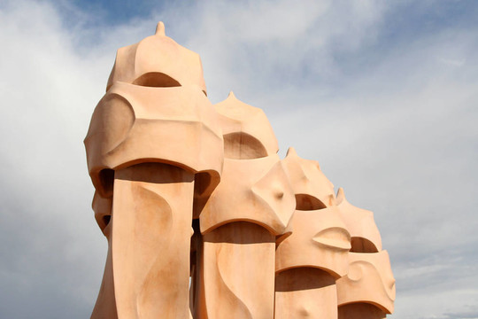 Casa Mila的屋頂煙囪