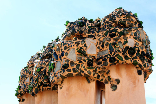 Casa Mila的屋頂煙囪