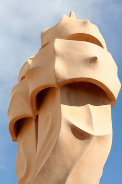 Casa Mila的屋頂煙囪