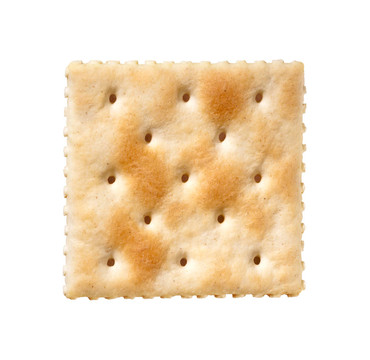 Saltine Cracker白色隔離
