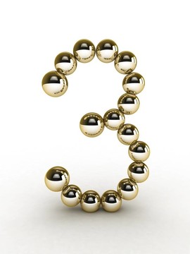 三維金珠數(shù)。