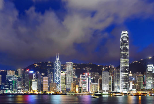香港的夜景