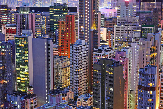 夜間公寓樓