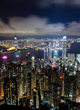 香港市的晚上