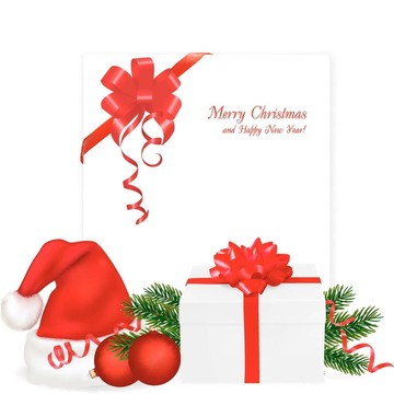 紅蝴蝶帶和Santa帽