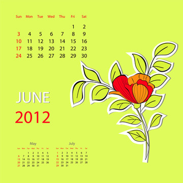 2012日歷