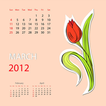 2012日歷