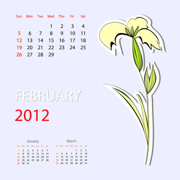 2012日歷