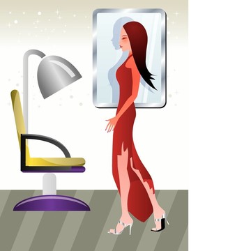 時(shí)尚中的性感女人