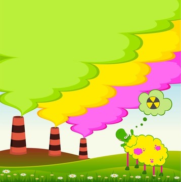 生病的羊看起來像個工廠