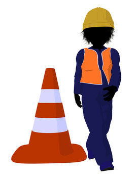 青少年建筑工人插畫