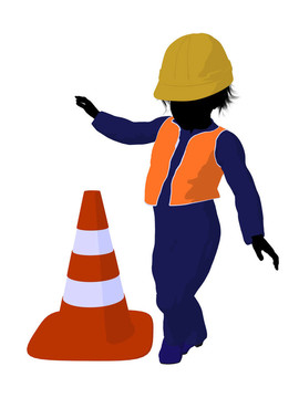 青少年建筑工人插畫
