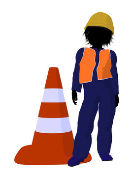 青少年建筑工人插畫