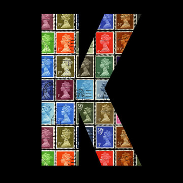 字母K。