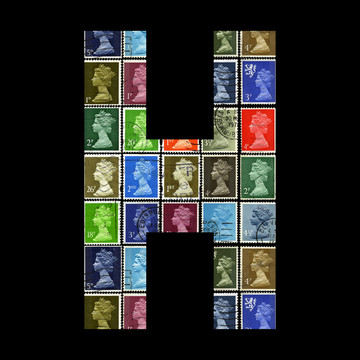 字母H.