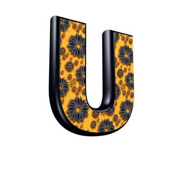 三維字母花藝設(shè)計(jì)