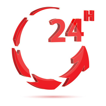 24小時(shí)的圖標(biāo)
