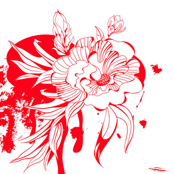 紅色的花