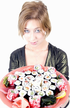 女孩與壽司