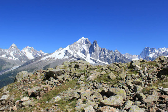 Mont Blanc massif；霞慕尼；法國