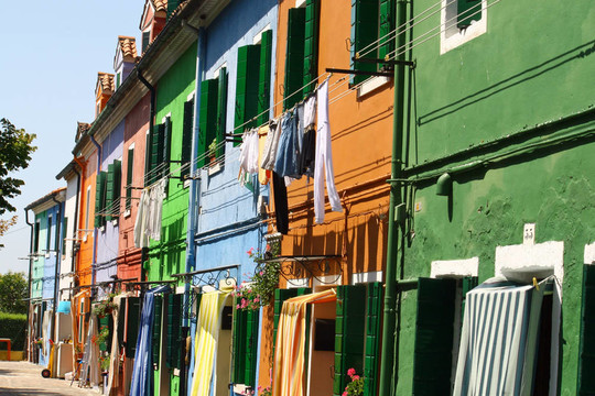 Burano；一千色4城市房屋